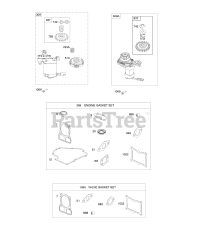 Briggs & Stratton 100802-2015-B1 - Briggs & Stratton Vertical Engine Electric Starter/Gasket Sets