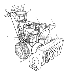 Brute 1695566 - Brute 27" Snow Thrower, 11.5 Gross TP (2008) Decals (1736629)