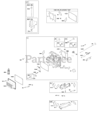 Briggs & Stratton 31A607-0118-E1 - Briggs & Stratton Vertical Engine Cylinder Head, Gasket Set - Valve, Intake Manifold, Lubrication, Valves