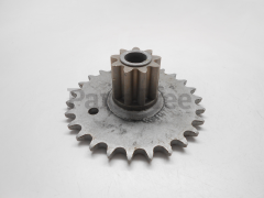 Gravely 02436800 Pinion And Sprocket Assembly With Flange Bearings - image 1