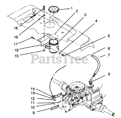 Toro 72041 (244-H) - Toro Yard Tractor (SN: 039000001 - 039999999) (1993) Hydraulic Reservoir Assembly