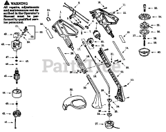 Weed Eater 1200 - Weed Eater String Trimmer, Electric TRIMMER/BRUSHCUTTER ASSEMBLY