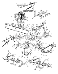 White Outdoor 190-766-190 - White Outdoor 8hp Tiller Attachment (1996)