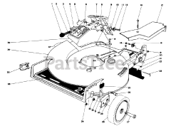 Toro 20790 - Toro Walk-Behind Mower (SN: 002000001 - 002999999) (1982) Housing Assembly