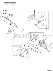 Echo CS-520 - Echo Chainsaw (SN: 05001001 - 05999999)