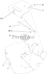 Toro 79480 - Toro 42"/48" Vacuum Bagger for XT Series Tractors (SN: 260000001 - 260999999) (2006)