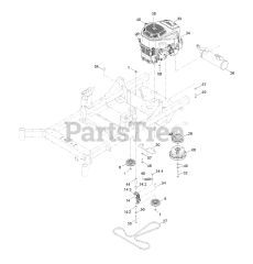 Exmark RAE708GEM60300 - Exmark 60" Radius E-Series Zero-Turn Mower, Exmark 708 (SN: 400000000 - 402082299) (2017) Engine Assembly