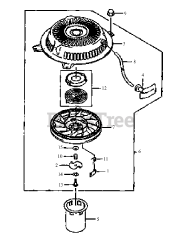 Cub Cadet G 1548 (55AE232S150) - Cub Cadet Walk-Behind Mower FH451V-AS03 Recoil Starter
