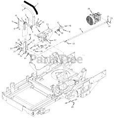 Scag STTII-61V-37BV-EFI - Scag Turf Tiger II 61" Zero-Turn Mower, 37hp Vanguard (SN: N1100001 - N1199999) STTII Steering Components