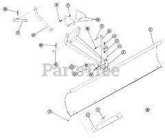 Toro 6-9111 - Toro 37" Snow Thrower Attachment (1969) Parts List For Dozer Blade Model 6-3111 (formerly Bdr-385)
