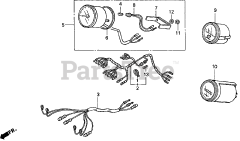 Honda BF30 AY LRSA (BAWS) - Honda Marine Engine, Made in Japan (SN: BAWS-3200001 - BAWS-9999999) METER