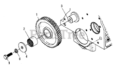 Simplicity 9518 (2097355) - Simplicity Compact Tractor, Diesel Idler Gear Group (3486I10)