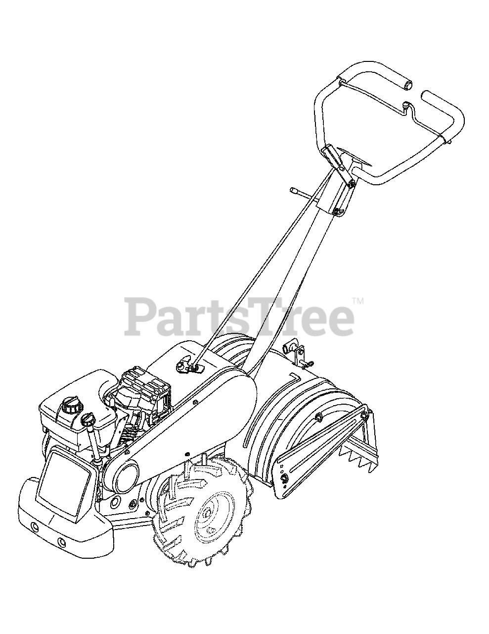 YardMan 21AB453J701 YardMan Tiller (2006) .Quick Reference Parts