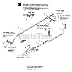Allis-Chalmers 912 (1690655) - Allis-Chalmers Garden Tractor, 12hp Brake Linkage Group