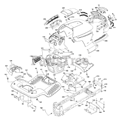 Husqvarna YTH 2146 XP (960430029-00) - Husqvarna 46" Yard Tractor (2006-12) Chassis