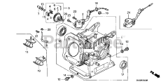 Honda GX160 K1 LX2/A (GC02) - Honda Engine, Made in Japan (SN: GC02-8670001 - GC02-9099999) CYLINDER