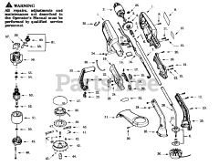 Weed Eater YP 17 - Weed Eater String Trimmer TRIMMER ASSEMBLY