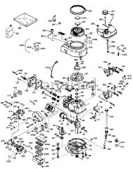 Craftsman 143.965008 - Craftsman Engine, Made by Tecumseh Engine Parts List #1