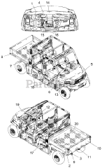 Gravely 996201 (JSV 6000) - Gravely Atlas JSV Utility Vehicle, Crew Cab, Gas (SN: 150101 - 159999)