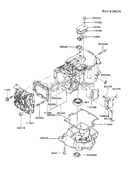 Kawasaki FB460V-BS22 - Kawasaki Engine CYLINDER/CRANKCASE