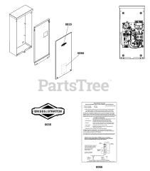 Briggs & Stratton 040636-01 - Briggs & Stratton 20kW Home Standby Generator with 150 Amp ATS Decals Group - ATS Informational