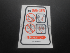 Echo 89016841031 Label, Caution, Shield