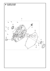 Husqvarna HH 389 OB (970505901) - Husqvarna Engine (2021-01) CRANKCASE COVER