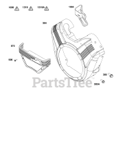 Briggs & Stratton 305447-0191-B5 - Briggs & Stratton Horizontal Engine Blower Housing Group