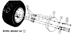 Snapper 7082099 - Snapper 30" RER Snow Thrower Attachment Wheel Weight Kit