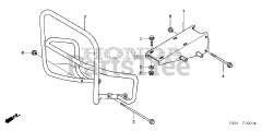 Honda FRC800 K1 A (FAHJ) - Honda 20" Tiller, Made in Japan (SN: FAHJ-1100001 - FAHJ-9999999) ENGINE BED