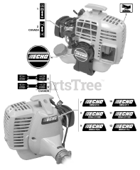 Echo SRM-210 SB - Echo String Trimmer (SN: 05001001 - 05999999)