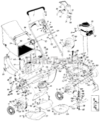 Cub Cadet 838 R (122-838R100) - Cub Cadet Walk-Behind Mower (1992) Self-Propelled Rotary Mowers - Part I