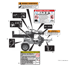 Gravely 917004 - Gravely 34-Ton Log Splitter, Subaru (SN: 000101 - 006999)