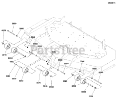 Snapper Pro S 200XT (5901021.1) - Snapper Pro S200XT Series 61" Zero-Turn Mower, 26hp Kawasaki (SN: 2016950123 & Above) 61" Mower Deck Group - Rollers S/N: 2017954955 &amp; Below