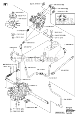 Husqvarna PF 21 AWD (953536501) - Husqvarna Proflex Swedish Riding Mower (2005-04) TRANSMISSION
