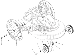 Gravely 911700 (PRO-24) - Gravely 24" Walk-Behind High-Wheel Mower, Briggs & Stratton, CARB (SN: 000101 & Above)