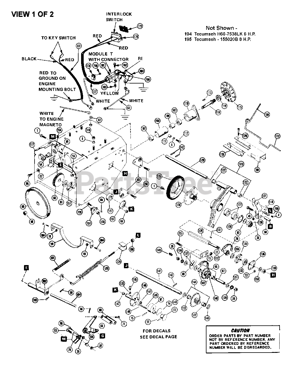 Ariens 924026 (ST 824) Ariens 24" Snow Blower, 8hp Tecumseh (SN