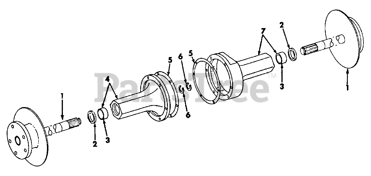 Cub Cadet 108 (2050209U) Cub Cadet Garden Tractor Rear Axle Parts