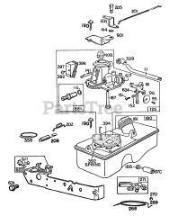 Briggs & Stratton 95508-0164-XX - Briggs & Stratton Vertical Engine Carburetor &amp; Fuel Tank Assy