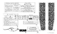 Scag STT61V-27CH - Scag Turf Tiger 61" Zero-Turn Mower, 27hp Kohler (SN: G4800001 - G4899999) Replacement Decals And Information Plates