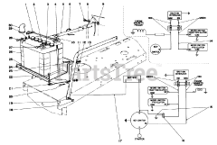 Toro 57017 - Toro 25" Lawn Tractor (SN: 003000001 - 003999999) (1973) Electrical Diagram