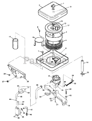 Toro R1-24OE02 (724-Z) - Toro Garden Tractor (SN: 010000001 - 019999999) (1991) Air Cleaner And Carburetor
