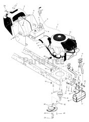 Briggs & Stratton 461603x48A - Briggs & Stratton 46" Garden Tractor (2003) (Mills)