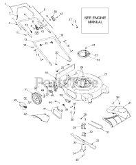 MTD 12A-260A033 - MTD Walk-Behind Mower (1998) (Ace Hardware) General Assembly (Model Series 260)