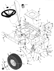 Murray 405003x52A - Murray 40" Lawn Tractor (2002) Steering