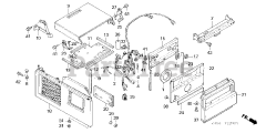 Honda EX5500 K1 A/B (EA1) - Honda Generator, Made in Japan (SN: EA1-1072384 - EA1-1099999) FRONT COVER