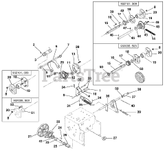 Ariens 932503 (ST 724) - Ariens 24" Snow Blower, 7hp Tecumseh (SN: 000101 & Above) Friction Drive