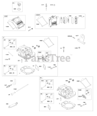 Briggs & Stratton 613275-0002-E1 - Briggs & Stratton Horizontal Engine Cylinder Heads, Rocker Covers