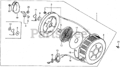Honda ES3500 K1 A (ES3500) - Honda Generator, Made in Japan (SN: ES3500-1100014 - ES3500-1129443) RECOIL STARTER