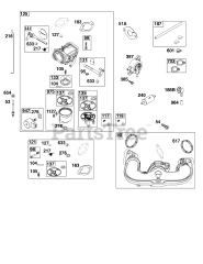 Briggs & Stratton 44U577-0002-H1 - Briggs & Stratton Vertical Engine Carburetor and Fuel Supply Group
